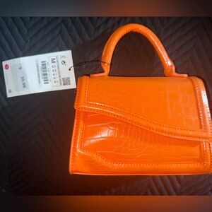 Zara Bright Orange Mini Bag